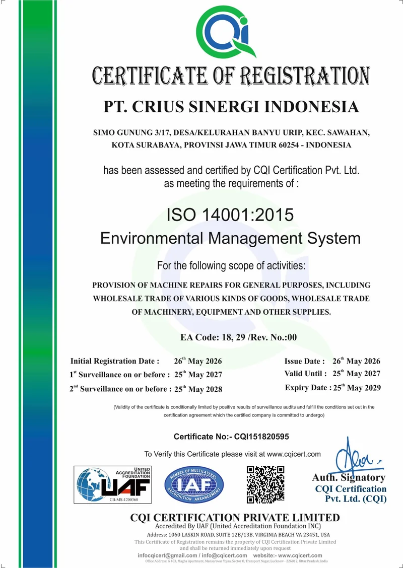 ISO 9001:2015 — Quality Management System